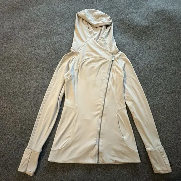 Lululemon Every Journey Hoodie Full Zip Long Sleeve Light Chrome Women’s 4 - Picture 4 of 9